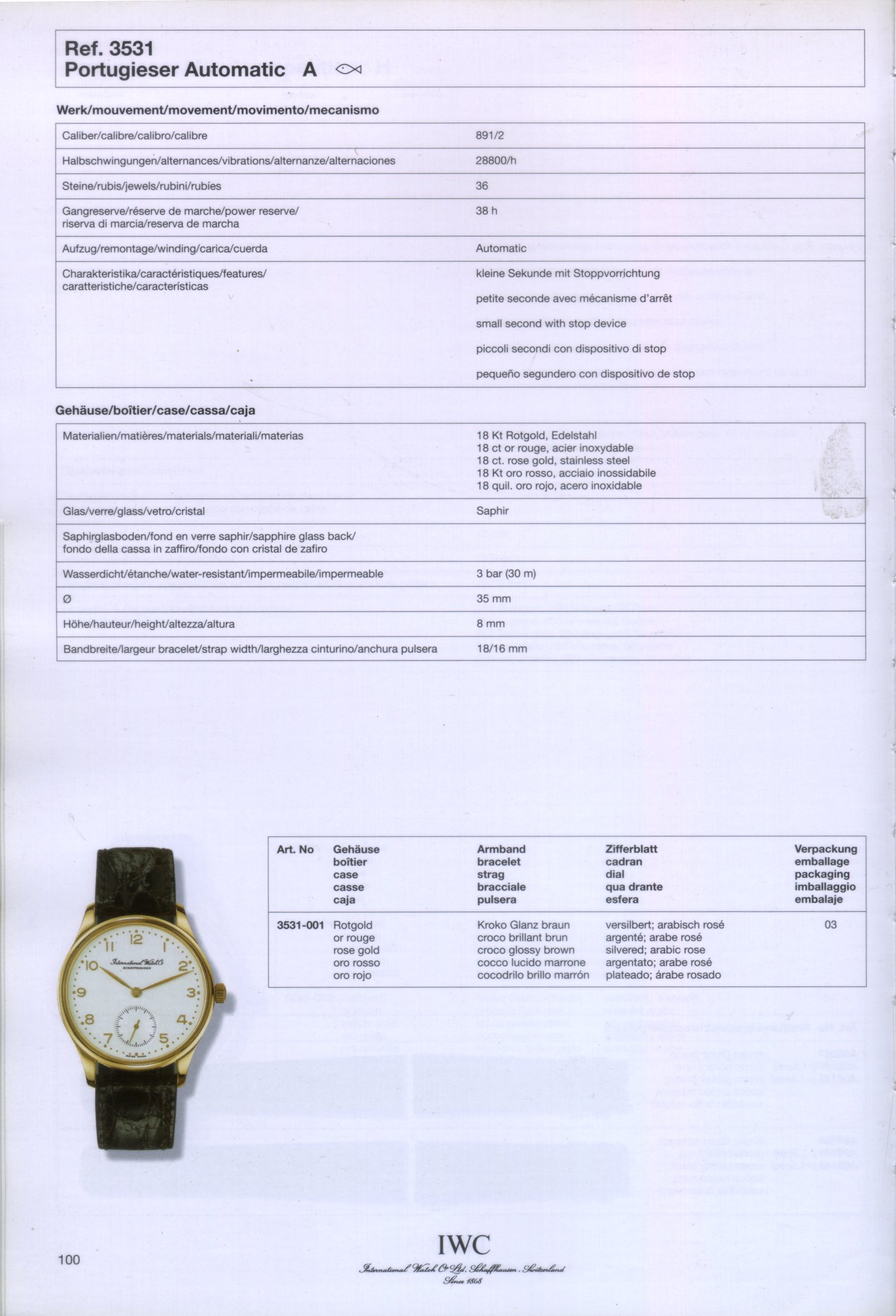 Iwc 3531 for sale sale